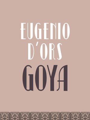 cover image of Goya